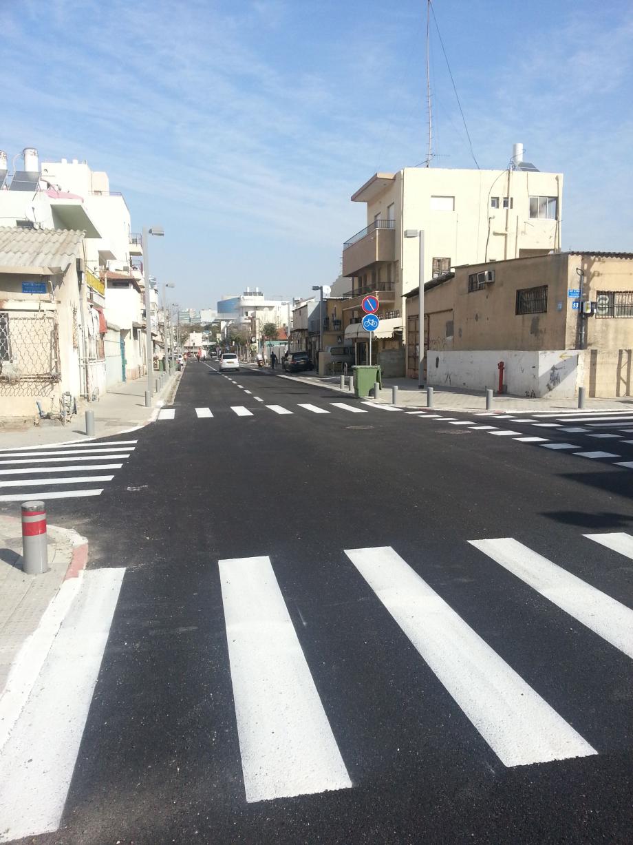 שיקום ופתוח רחוב מסילת ישרים-שכונת שפירא-ת"א
לאחר שכבת אספלט סופי